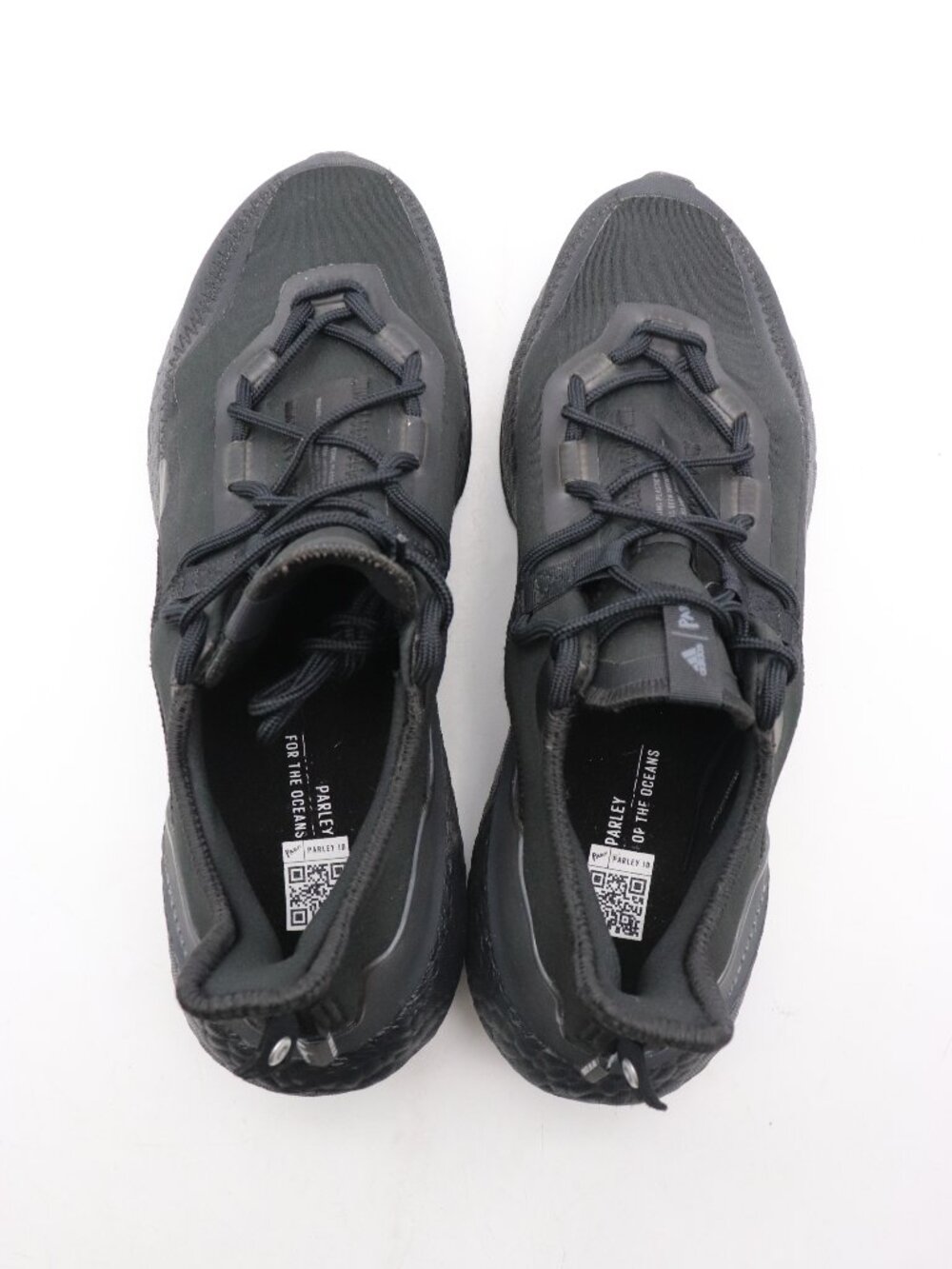 Adidas Ultraboost 21 x Parley Shoes Men's Size 12 Triple Black Sneakers H01177 - Picture 7 of 10